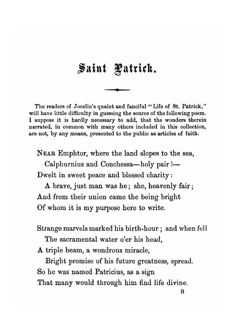 Legends of the Saints; Or, Stories of Faith and Love | Legends