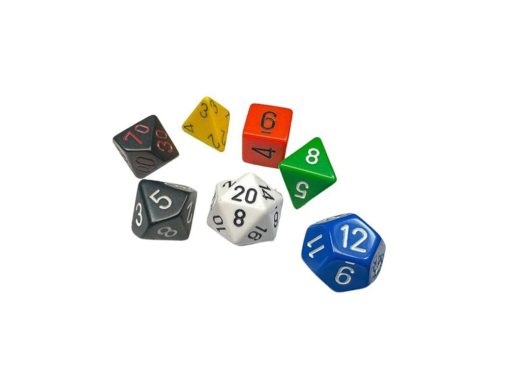 Chessex 7-dice set Nostalgia Opaque GM & Beginner Player