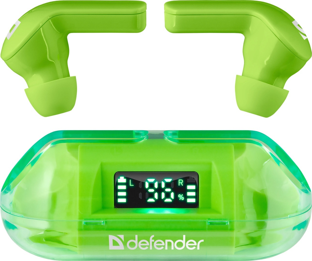 Наушники Defender Twins 916 Green зеленый
