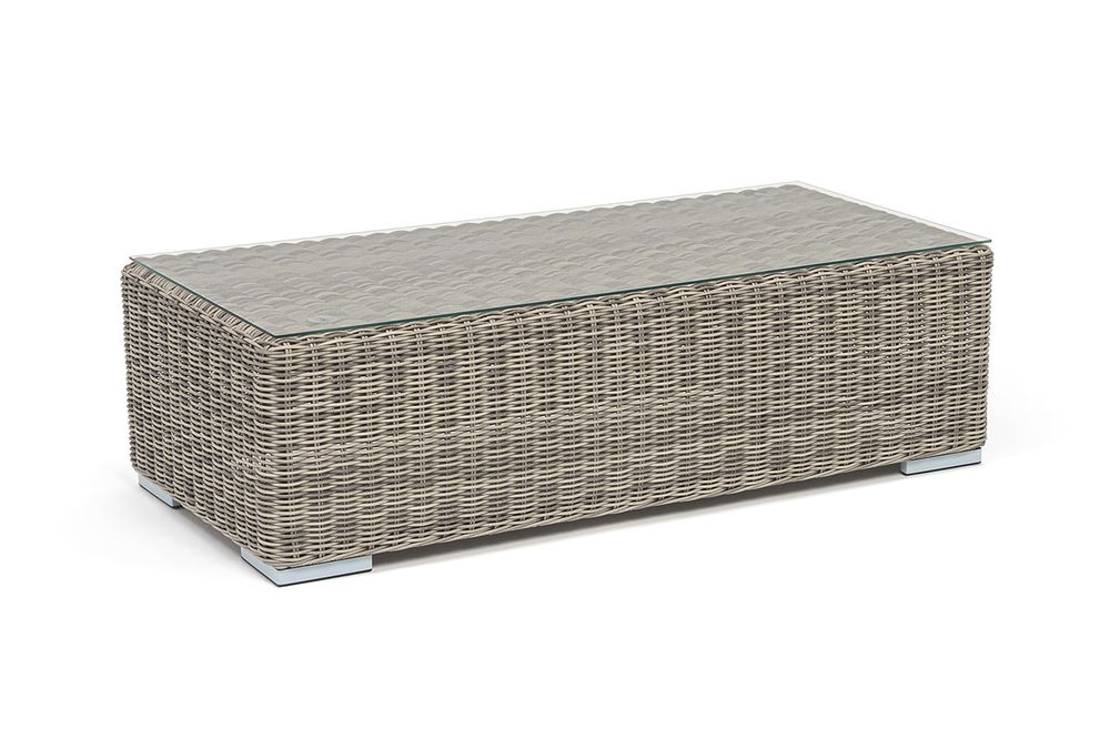 "Боно" журнальный столик из искусственного ротанга, цвет бежевый