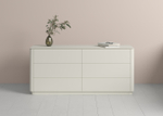 Комод Tammi 6 ящиков ширина 170 см (молочный)