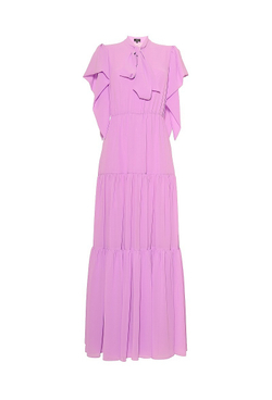 Платье в пол с юбкой "ярусы" 30-15SS