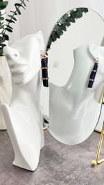 HMG 1334 Синий Серьги арт.1190