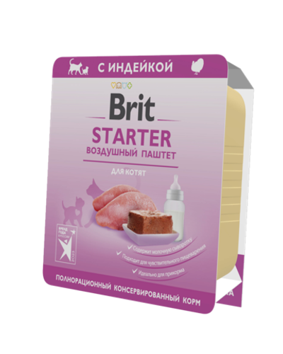 Brit Premium Воздушный паштет для котят, Starter, 100гр.