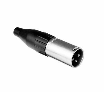 Amphenol AC3M - Разъем XLR, 3 контакта, штекер, штампованные контакты, цвет - никель