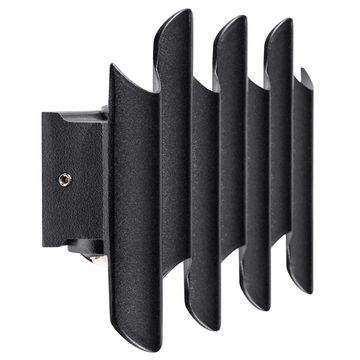 Уличный настенный светодиодный светильник 7W 4000К 341747 чёрный Bosso Lightstar