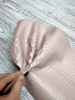 Rose Powder (0,6-0,8 мм) цв. Розовый, натуральная кожа питона