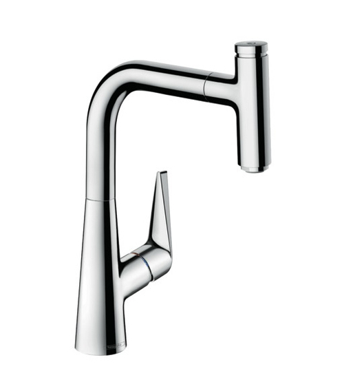 Смеситель для кухни Hansgrohe Talis Select S, однорычажный, с выдвижным изливом, хром (72822000)