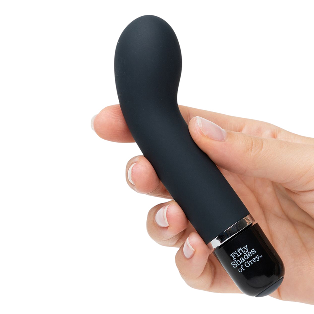 Черный мини вибратор 13,3см для стимуляции точки G Fifty Shades of Grey Insatiable Desire Mini Silicone G-Spot Vibrator