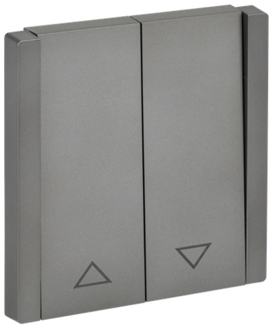 FORTE&PIANO Выключатель жалюзи 10А FP511 сталь IEK