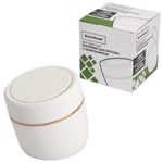 Контейнер, урна, ведерко для мусора с микролифтом НАСТОЛЬНОЕ 2 л, 150х160 мм, белый, BOOMHOUSE (БУМХАУС), 238900