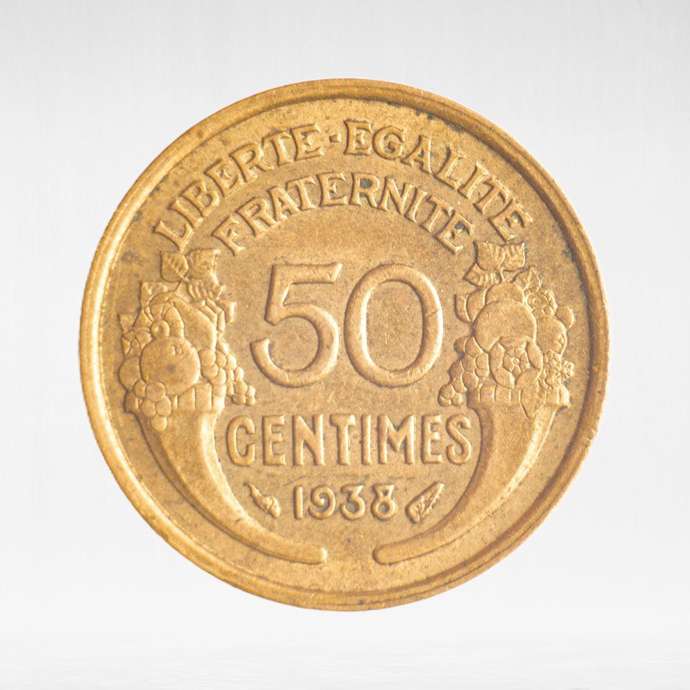 France, 50 Centimes 1938 - Pierre-Alexandre Morlon, VF