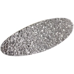 Заколка-автомат для волос «AKS - DesignPRO», овал, цвет золото и хром, 8*3см