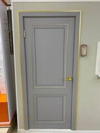 Межкомнатная дверь Сканди "Деканто" BARHAT LIGHT GREY (ЛАТУНЬ) (под заказ 45 дней)
