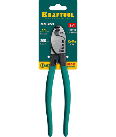 KRAFTOOL KS-20, d 11мм, 200мм, кабелерез (23333-20)