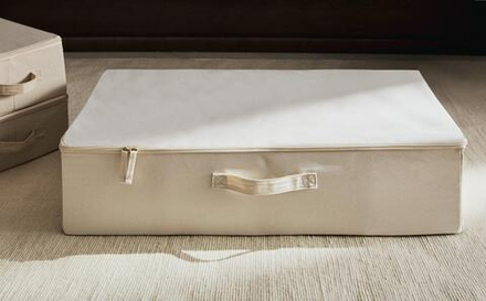 Zara Home Коробка для хранения из хлопка, цвет бежевый, 70 см