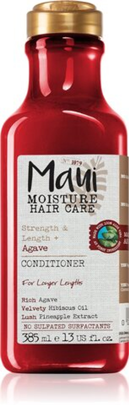 Maui Moisture Strength & Lenght + Agave - укрепляющий кондиционер для волос, поврежденных химической обработкой /   385  ml  / GTIN 022796170323