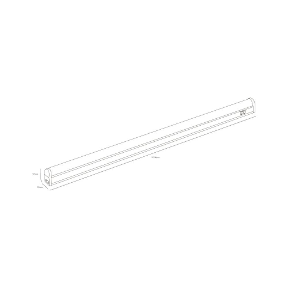 Линейный светодиодный светильник ЭРА LLED-01-14W-6500-W 14Вт 6500K L1024 с выключателем | Бытовые светодиодные линейные светильники
