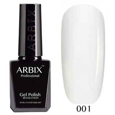 Arbix Гель-лак Classic 001 белый 10 мл