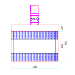 WDK-510 Пост подготовки с двумя полосами решёток для монтажа на приямок
