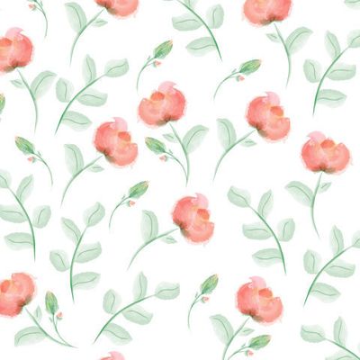 акварельные розы