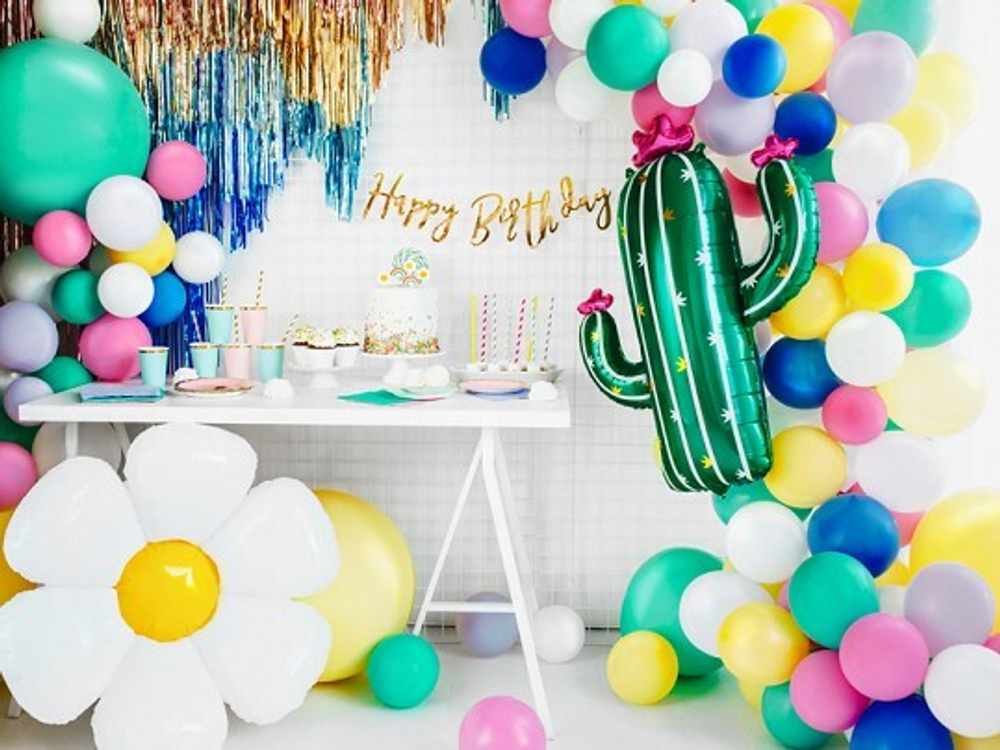 Гирлянда "Happy Birthday" (золото) 62 см
