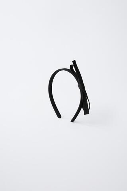 ZARA ТОНКИЙ ОБОДОК С БАНТИКОМ, ЧЕРНЫЙ