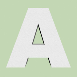 Объёмная буква "А" из пенопласта