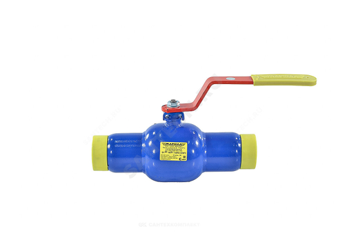 Кран шаровой сталь 11с67п Ду 100 Ру25 п/привар L=390мм полнопроходной Маршал ЦП.00.1.025.100