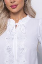 Блуза "Шарлиз" Б7255 (вайт) LT Collection (Акция)