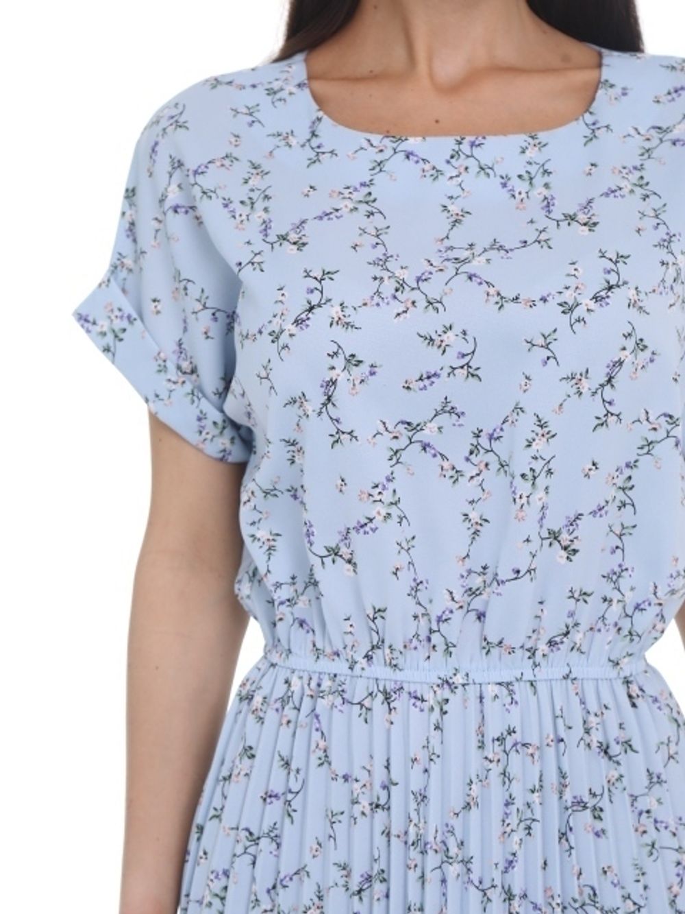 Платье Сабрина (гофре,небесный) Diolche