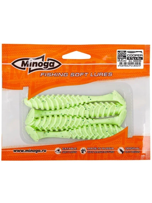 Силиконовая приманка COOPER 4,0"(4шт) 100мм