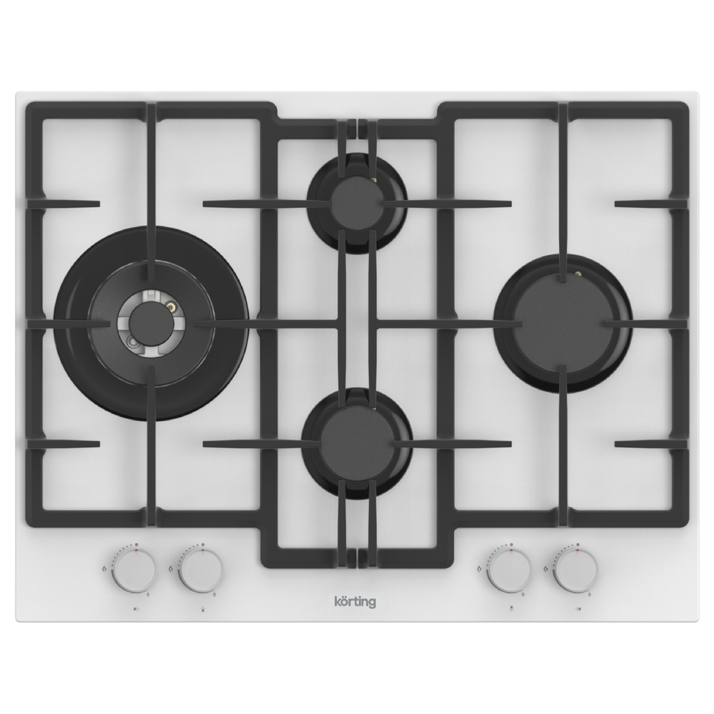 Газовая стеклянная варочная панель Korting HGG 67009 CQTW