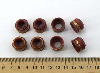 Комплект колпачков маслосъемных двигателя Д-243/245 8 шт ФТОРОПЛАСТ