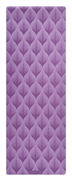 Каучуковый йога коврик Leaf Purple 185*68*0,45 см