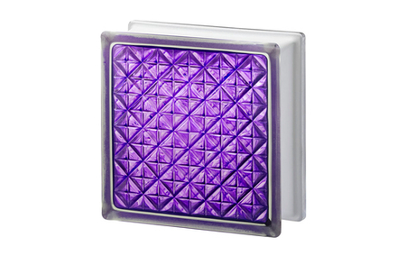 Стеклоблок Vitrablok - Империал - Актис Аметист 197x197x80