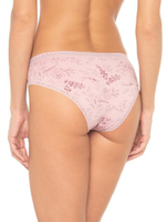 Нежные трусики-слипы с растительным принтом (Размер: S) (Цвет: розовый)