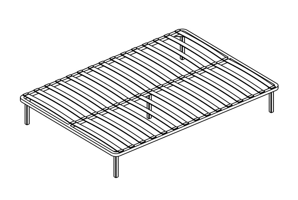 Основание для кроватей 1,6 ортопед. на опорах