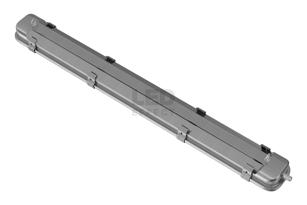 Светильник LED ДСП МЕТАН 53Вт 7700лм 4000К IP65 КСС Д, БАП 1ч 1283х165х75мм LED Effect