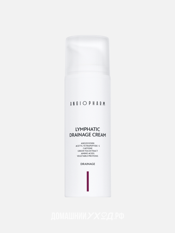 Лимфодренажный крем для лица Lymphatic Drainage Cream, Ангиофарм, 50 мл