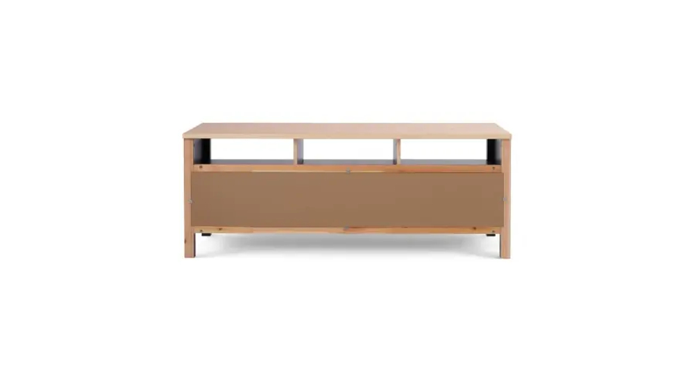 Тумба под ТВ - аналог IKEA HEMNES / ХЕМНЭС/ ХЕМНЕС / КЫМОР / ИКЕА 148х57х47 см, черный/светло-коричневый