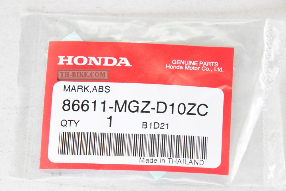 86611-MGZ-D10ZC. MARK, ABS *TYPE1*