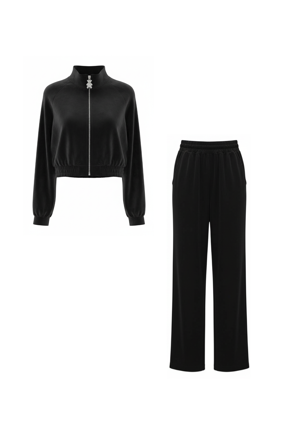 Костюм велюровый в черном