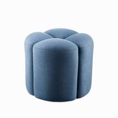Пуф Bun, Ø45х45 см, синий