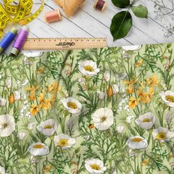 Ткань Ниагара Софт весенние цветы