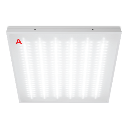 Светильник ЧИСТЫЙ ОФИС ДВО03-052 с БАП EM3 54Вт 6500К IP54 Микропризма 6500лм 595х595х48мм WOLTA PRO