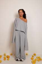 Брюки из пике на тонкой резинке