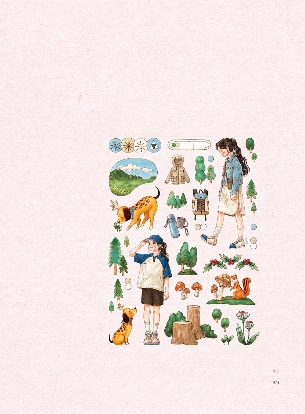 Forest Girl's 4. Colouring Book