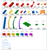 Конструктор Leco Домики GigaBloks 7,5"