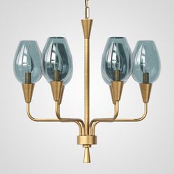 Подвесная Дизайнерская Люстра Viola 6 Синий By Imperiumloft